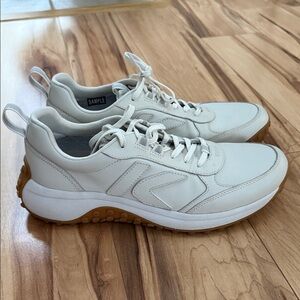 Keen White and Tan Men's leather sample  Sneakers
